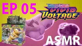 Opening Pok&eacute;mon cards VIVID VOLTAGE booster box #5 | ASMR NO TALKING
