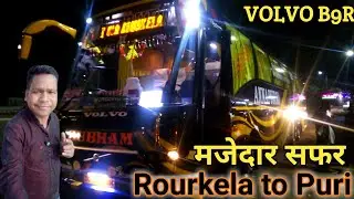 Volvo bus journey | Rourkela To Puri VolvoBus Journey |B9R Annapurna bus | @200Journeys