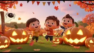 🎃 Pumpkin Patch Party Song 🎶🕸️(Kids Poem)