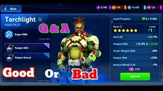 Torchlight Pilot Need Upgrade To Fight With Maverick Pilot 🤔 In Mech Arena 😉 #mecharena #pilots