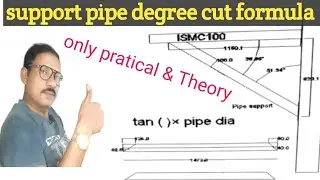 आज हम सीखेंगे chanel ya pipe को डिग्री में कैसे कटिंग करते.How to cut chanel and pipe ,any degree
