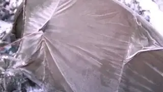 Solo Overnighter in the Snow - winter wild camping uk in Vango Blade 100 - 1 man tent