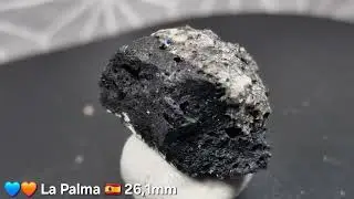 💙🧡 Ha&uuml;yne UV & Sanidine in Lava 26,1mm La Palma Canary Islands 🇪🇸 -- www.rossminerals.com