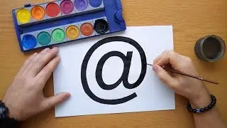 How to draw 'at' sign @ - At symbol