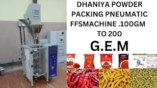 💎 GENIUS ENGINEERING MACHINE  DHANIYA PACKING MACHINE PNEUMATIC MACHINE 100GM TO 250GM #engineering