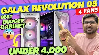 Galax Revolution 05 Review - Best Cabinet Under 4000🔥Galax PC Case (Rev-05w) Revolution 05 White