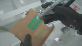 Sand Blasting on Paper Carton