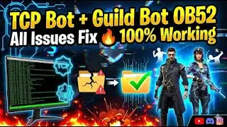 Free Fire TCP Bot + Guild Bot OB52 Update All Issues Fix 🔥 100% Working 2026 | Full Tutorial 😈 #kzd