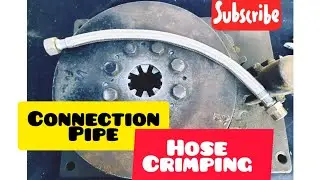 How To Make Connection Pipe | manual hose crimping machine | hose crimping machine information