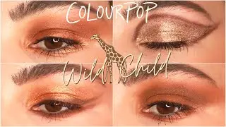 4 LOOKS 1 PALETTE: COLOURPOP WILD CHILD Eyeshadow Tutorial | Hooded Eyes