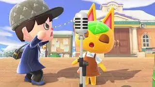Animal Crossing: New Horizons - Tangy Singing while Ignoring my Character's Reactions