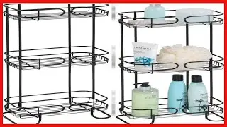 Design Neo Bathroom Shelf Caddy, Three Shelves, Shower, Matte Black