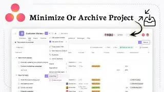 How to Minimize or Archive Your Asana Projects