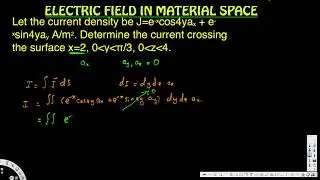 Determine the current crossing the surface x = 2 - Electric Field In Material Space - EM Field