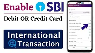 how to enable international transaction on sbi debit card | activate international payment sbi