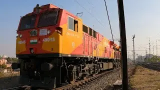 Diesel Loco Shed ROZA WDG4G Locomotive via Sabarmati Junction Indian Railways