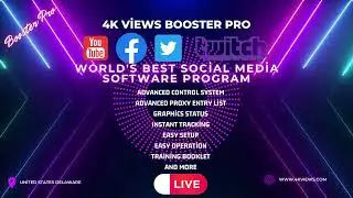 4k Views Booster Pro 2023 - The First And Only Facebook Views Software In The World