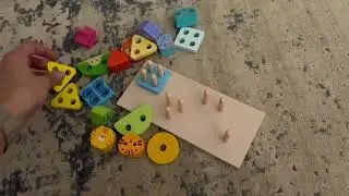 Lehoo Castle Truck Wooden Shape Sorter Stacking Toy for Toddlers