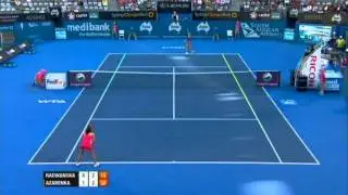 A. Radwanska v V. Azarenka Highlights Women's Singles Semi Final: Sydney International 2012
