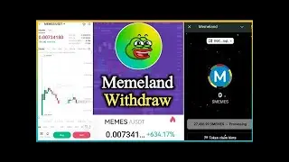 Memeland withdraw 💰 || Memes Coin claim update || Memeland update
