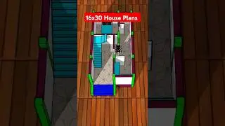 16x30 House Plans #home #design #construction #shorts #architecture