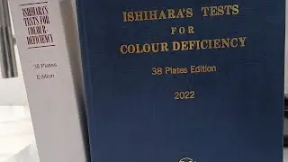 2022 Ishihara's Test For Colour Deficiency 38 Plates Edition Original Book  Edition Make Japan