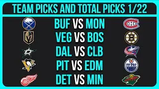 NHL Picks Today 1/22/26 NHL Picks and Predictions