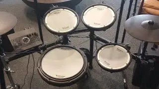 DRUMs and Guitar. Old school lesson