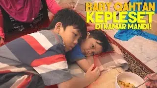 HEBOH! Baby Qahtan Kepleset di Kamar Mandi
