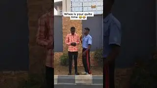 When is your quite time #entertainment #hustle #funnyvideo #funny #yabaleftonlinecomedy