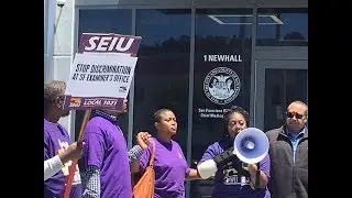 One Day After Janus: SEIU1021 SF Workers Protest Racist Chief Medical Examiner