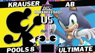 Hidden Boss Stage #1 POOLS 8 Round 2 -  Krauser (MR. G&W.) Vs. AB (Sonic) - SSBU