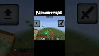 Parkour+mace. gameplay👌#minecraft#shorts#parkour