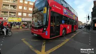 Walking in Upton Park Green  Street East London - UK
