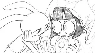 Pomni and Jax Kiss ❤️ | Pomni x Jax  | The Amazing Digital Circus Comic Dub