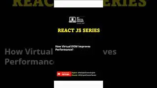 How does Virtual DOM improve performances? | React JS Series #reactjs #shorts