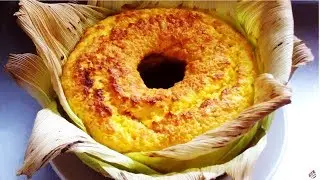 BOLO DE PAMONHA ( BOLO DE MILHO) ASSADO NA PALHA | FÊ & FÉ NA COZINHA