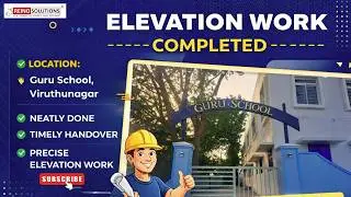 Elevation work at Guru School, Viruthunagar | Reino solutions 2026 | Madurai - TN