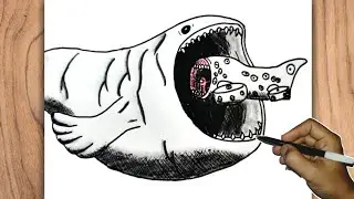 How to Draw Bloop Attacking Airship Eater