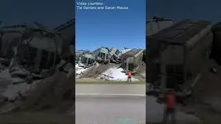 Train Derailment near Fort Macleod - May 22 2022