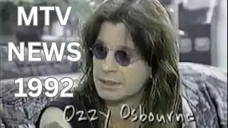 Ozzy Osbourne on MTV News 1992, Alamo Incident & Black Sabbath Reunion, My Old VHS Tapes