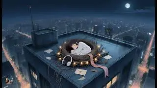 While the city loops forever, I found my quiet nest. 街の喧騒が永遠に繰り返す中、私は静かな巣を見つけた。#digitalart