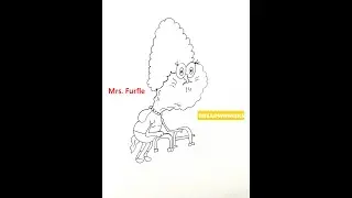 How to Draw Mrs. Furfle from Breadwinners animation step by step | #shorts