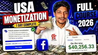 🚀 Facebook Content Monetization USA Full Course 2026 | New Criteria & Complete Setup Guide