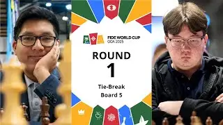 🇵🇪 Jorge Cori &ndash; Aldiyar Ansat 🇰🇿 | FIDE World Cup 2025 | Round 1 | Tie-break | Board 5
