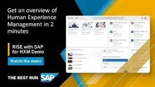 Discover RISE with SAP for Human Experience Management | Overview Demo