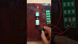 two DC motors working voltage generator.   free energy experiment working LED light.  fake video