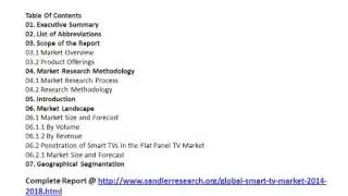 Global Smart TV Market Forecasts 2014-2018