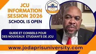 IMPORTANT CONSEIL ET MESSAGE DE MOTIVATION, DU GUIDE DES NOUVEAUX ET POTENTIELS ÉTUDIANTS À JCU.