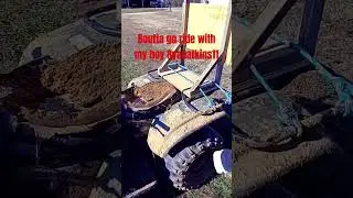 Boutta go ride with @RyanAtkins11  #dumbwaystodie #fun #badidea #4wheeler #outdoors